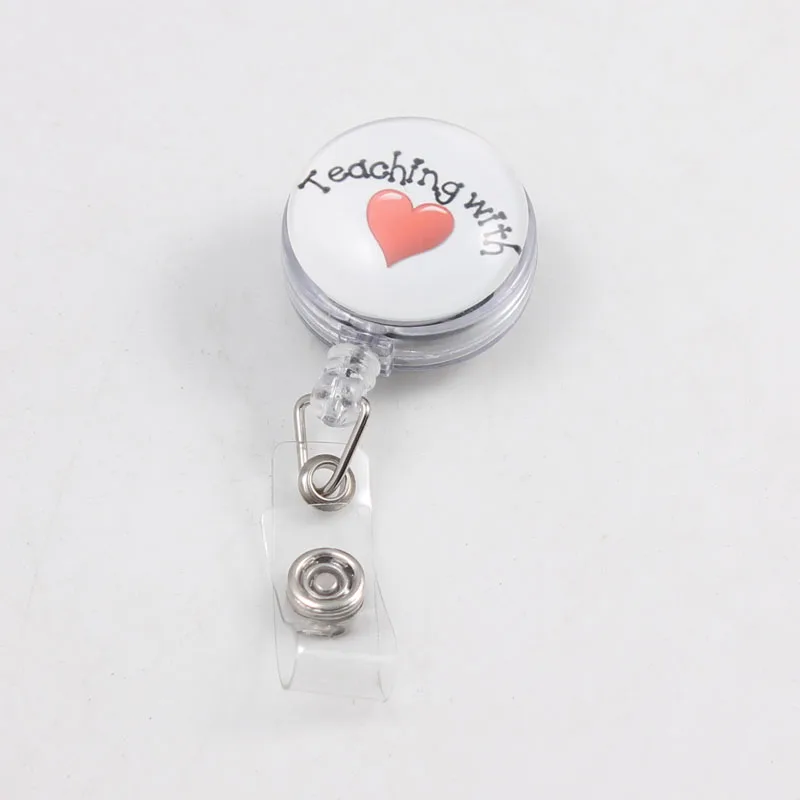 Teaching With Heart Retractable Ski Pass ID Card Badge Holder Reel Pull Key Name Tag Card Holder Keychain For Teacher Best Gifts
Teaching With Heart Retractable Ski Pass ID Card Badge Holder Reel Pull Key Name Tag Card Holder Keychain For Teacher Best Gifts