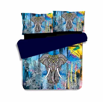 FUYA 3 Pieces 3D Elephant Colorful Bedding Set Bohemia King Duvet Cover with Pillow Case Colorful Printed Bed Set Cover
FUYA 3 Pieces 3D Elephant Colorful Bedding Set Bohemia King Duvet Cover with Pillow Case Colorful Printed Bed Set Cover