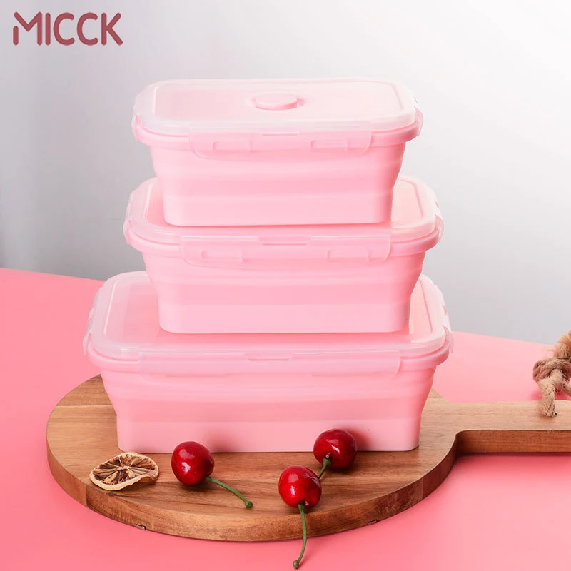 MICCK Foldable Silicone Food Fruit Container Lunch Box Food Seal ContainerBox For Travelling Camping Preservation Bento Storage
MICCK Foldable Silicone Food Fruit Container Lunch Box Food Seal ContainerBox For Travelling Camping Preservation Bento Storage