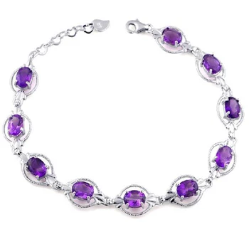 2017 Limited Sale Plant Qi Xuan_Free Shipping Purple Stone Elegant Bracelets_S925 Silver Bracelets_Manufacturer Directly Sales 
2017 Limited Sale Plant Qi Xuan_Free Shipping Purple Stone Elegant Bracelets_S925 Silver Bracelets_Manufacturer Directly Sales