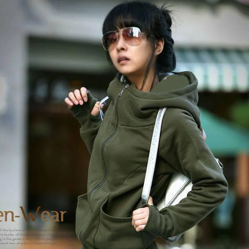 Solid zipper Hoodies Sweatshirts 2019 Women Casual Kawaii Harajuku Fashion Punk for Girls Clothing European Tops Korean
Solid zipper Hoodies Sweatshirts 2019 Women Casual Kawaii Harajuku Fashion Punk for Girls Clothing European Tops Korean