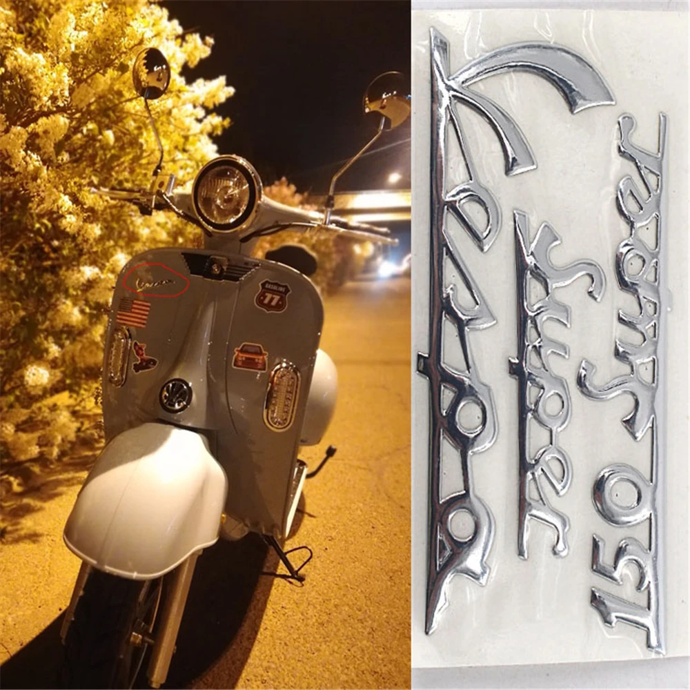 3D Motorcycle Emblem Stickers Decal for PIAGGIO Vespa LX125 LX150 125 150 Ie Sprint Primavera 300 LX LXV Super Sticker Silver
3D Motorcycle Emblem Stickers Decal for PIAGGIO Vespa LX125 LX150 125 150 Ie Sprint Primavera 300 LX LXV Super Sticker Silver