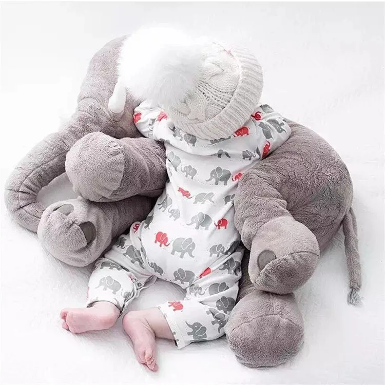 Плюшевая детская подушка в виде слона автомобильное сиденье мягкая для сна и