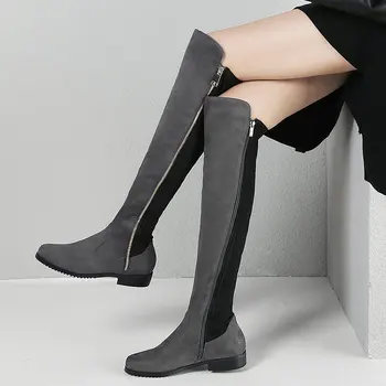 Square Heel Round Head Steatch Boots Women High Quality Knee High Boots Comfort Winter New Boots Black Wine Red Gray Long Boots
Square Heel Round Head Steatch Boots Women High Quality Knee High Boots Comfort Winter New Boots Black Wine Red Gray Long Boots