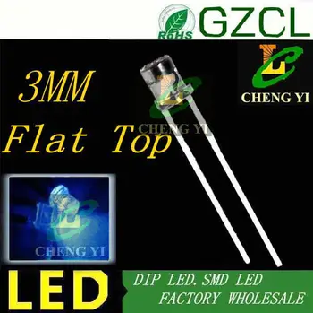 Factory wholesale Blue 3mm DIP LED flat top 2-pin light diode 3.0-3.5V Light emitting diode(CE&Rosh)
Factory wholesale Blue 3mm DIP LED flat top 2-pin light diode 3.0-3.5V Light emitting diode(CE&Rosh)