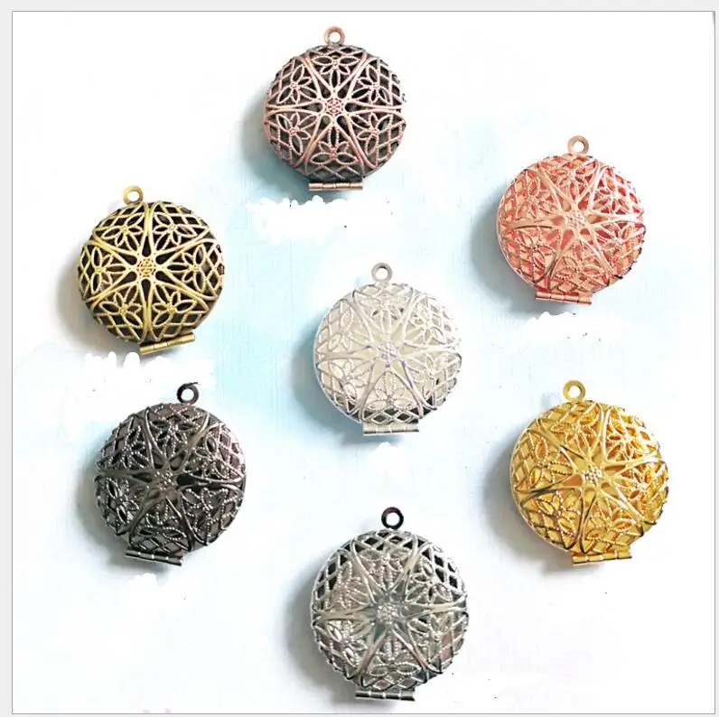 DIY Jewelry Plated 7 Hue Box Pendant Metal Accessories Hollow Round Necklace Retro Small Photo Frame 5pieces
DIY Jewelry Plated 7 Hue Box Pendant Metal Accessories Hollow Round Necklace Retro Small Photo Frame 5pieces