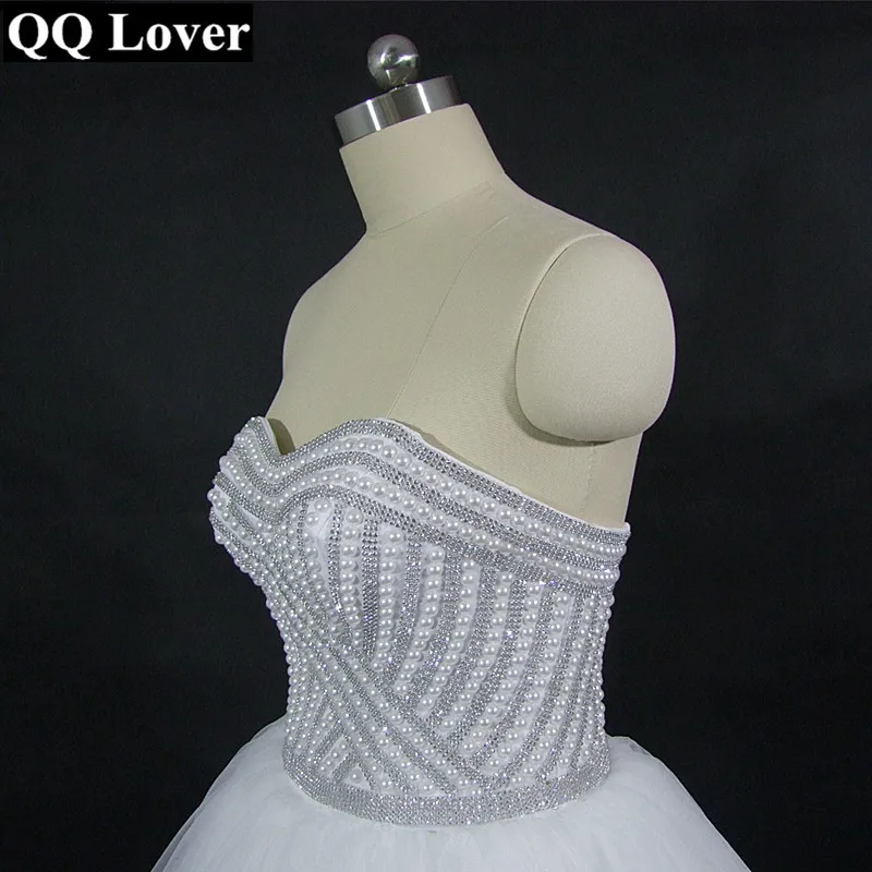 QQ Lover 2019 Luxury Beaded Ball Gown Wedding Dress Custom-made Bridal Gown Robe De Mariage
QQ Lover 2019 Luxury Beaded Ball Gown Wedding Dress Custom-made Bridal Gown Robe De Mariage