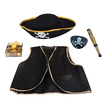 15Pcs Halloween Pirate Dress Up Set Novelty Cosplay Costume Party Accessory Set Funny Pirate Gold Coins Telescope Party Supplies
15Pcs Halloween Pirate Dress Up Set Novelty Cosplay Costume Party Accessory Set Funny Pirate Gold Coins Telescope Party Supplies