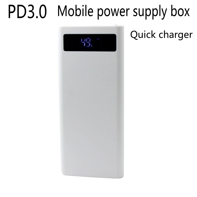 Multi-protocol quick charge QC3.0 mobile power supply part 8 section 18650 power supply box of apple, such as samsung, huawei
Multi-protocol quick charge QC3.0 mobile power supply part 8 section 18650 power supply box of apple, such as samsung, huawei