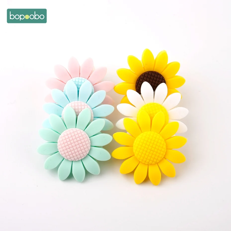 Bopoobo 3pcs Silicone Beads Food Grade Baby Teether Sunflower Baby Necklace Different Colors Of Silicone Baby Teething Diy Toys
Bopoobo 3pcs Silicone Beads Food Grade Baby Teether Sunflower Baby Necklace Different Colors Of Silicone Baby Teething Diy Toys
