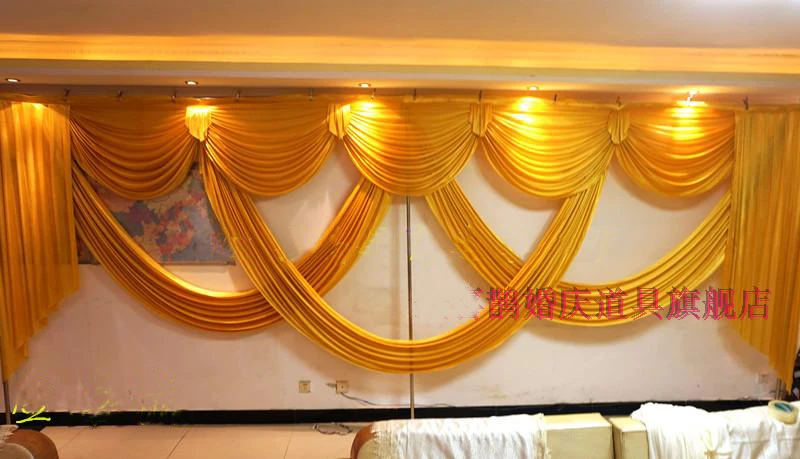 Романтические Роскошные и элегантные 6 метров Длинные Золотые Свадебные