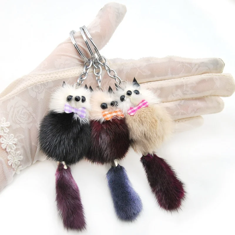 Brand New Cute Fluffy Pompom Raccoon Keychain Genuine Mink Fur Bear Key Chain Ring Pom Pom Doll Bag Charm Car Key Holder Gift
Brand New Cute Fluffy Pompom Raccoon Keychain Genuine Mink Fur Bear Key Chain Ring Pom Pom Doll Bag Charm Car Key Holder Gift
