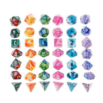 7pcs/Set Acrylic Polyhedral Dice For TRPG Board Game Dungeons And Dragons D4-D20 High Quality NoEnName_Null
7pcs/Set Acrylic Polyhedral Dice For TRPG Board Game Dungeons And Dragons D4-D20 High Quality NoEnName_Null