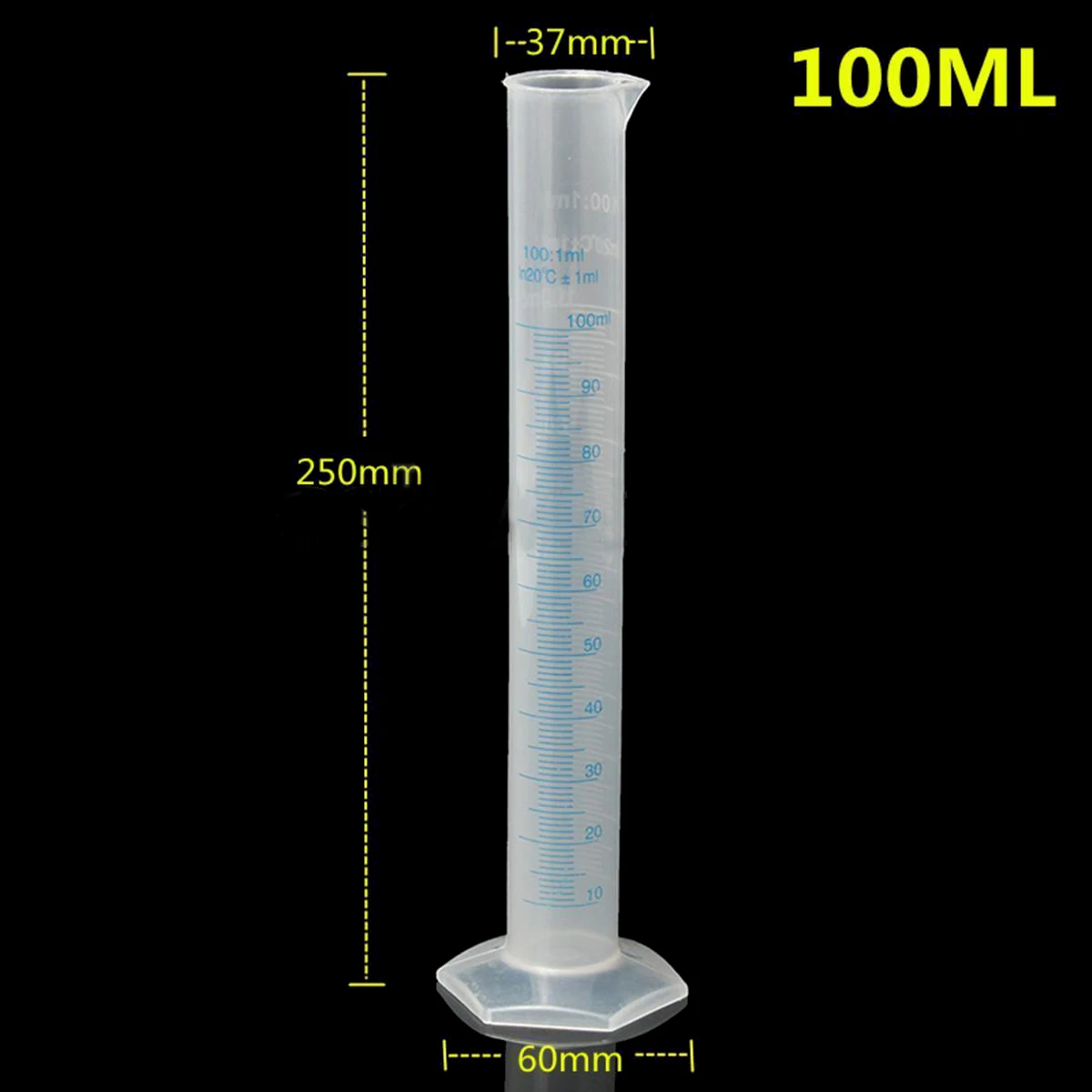 JX-LCLYL New 100/250ml Test Jar Plastic Tube For Beer and Wine Making Hydrometer Homebrew