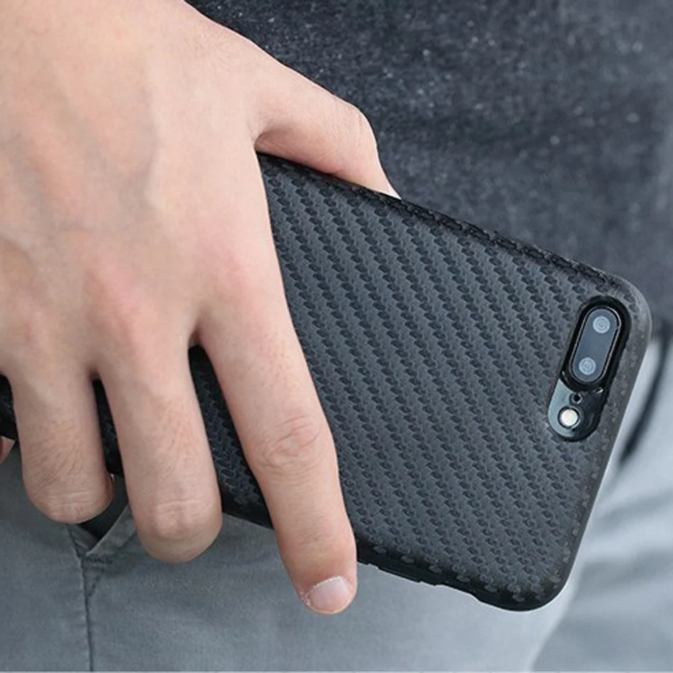 Kolpler Thicken TPU Case for iPhone 7 8 Plus case bumper Back cover Silicone Carbon Fiber 3D case for iPhone 5SE 6 6S Plus case
Kolpler Thicken TPU Case for iPhone 7 8 Plus case bumper Back cover Silicone Carbon Fiber 3D case for iPhone 5SE 6 6S Plus case