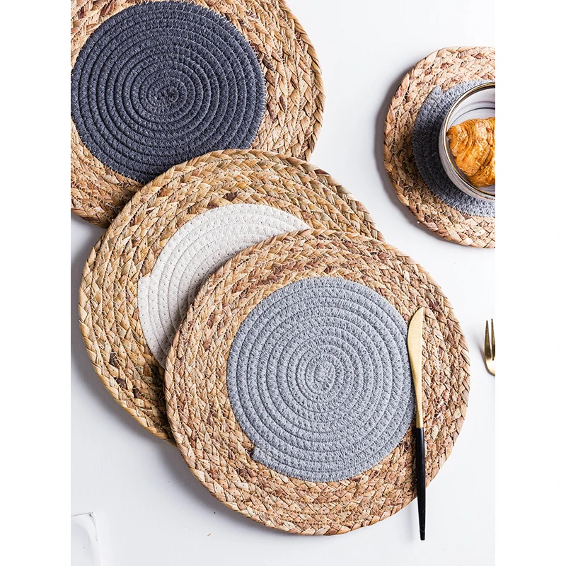 Round Placemat Table Mat Coffee Cup Mat Mix Cotton Linen Braid Coasters Holder Pad Hand Protector for Dining Table Decoration
Round Placemat Table Mat Coffee Cup Mat Mix Cotton Linen Braid Coasters Holder Pad Hand Protector for Dining Table Decoration