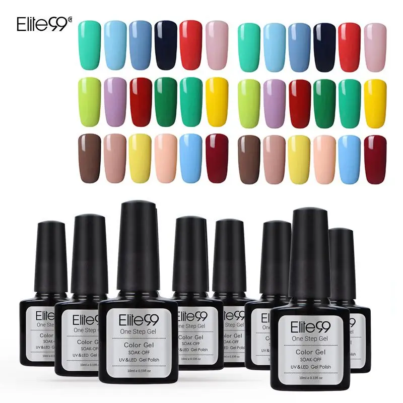 Elite99 One Step Gel in Nail Gel Whole Set All Color 60pcs Soak Off Nail Polish No Base Top Nail Art Color Conventional Varnish
Elite99 One Step Gel in Nail Gel Whole Set All Color 60pcs Soak Off Nail Polish No Base Top Nail Art Color Conventional Varnish