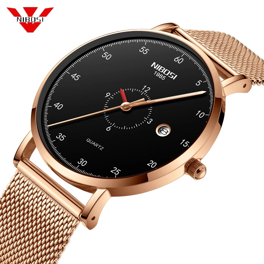 NIBOSI 2019 New Top Brand Luxury Mens Watches Sport Watch Slim Mesh Date Waterproof Quartz Watch Men Clock Relogio Masculino
NIBOSI 2019 New Top Brand Luxury Mens Watches Sport Watch Slim Mesh Date Waterproof Quartz Watch Men Clock Relogio Masculino