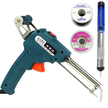 60W Hand-held Internal Heating Soldering Iron Automatically Send Tin Gun Soldering Station Welding Repair Tool
60W Hand-held Internal Heating Soldering Iron Automatically Send Tin Gun Soldering Station Welding Repair Tool
