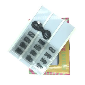 Creative Letters Cards DIY Combination A4 LED Light Box Night Light Use USB/AAA Battery Powered Lightbox Indoor Desktop Lamp
Creative Letters Cards DIY Combination A4 LED Light Box Night Light Use USB/AAA Battery Powered Lightbox Indoor Desktop Lamp