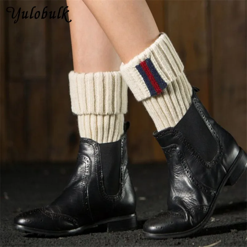Winter Knitted Leg Warmers Welt Top Stripe Boot Socks Female Short Boot Cuffs Boot Toppers Fashion Beenwarmers Vrouwen
Winter Knitted Leg Warmers Welt Top Stripe Boot Socks Female Short Boot Cuffs Boot Toppers Fashion Beenwarmers Vrouwen