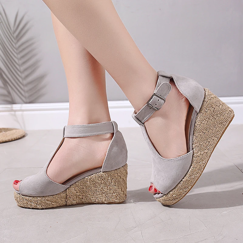 Women Platform Sandal Fish Mouth Women Shoes Thick Bottom Strap Buckle Wedge Shoes Ladies Summer Roman High Heel Sandals
Women Platform Sandal Fish Mouth Women Shoes Thick Bottom Strap Buckle Wedge Shoes Ladies Summer Roman High Heel Sandals