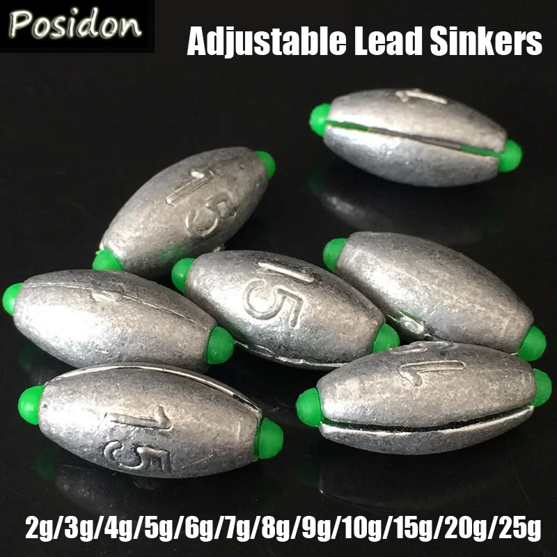 Posidon 2g to 25g Mould Olive Shaped Removable Split Shot Fishing Lead Sinkers Adjustable Rubber Core Fishing Lead Weight Sinker
Posidon 2g to 25g Mould Olive Shaped Removable Split Shot Fishing Lead Sinkers Adjustable Rubber Core Fishing Lead Weight Sinker