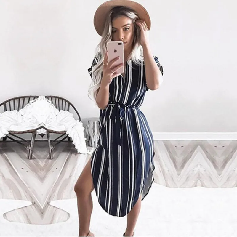 2019 Summer Women Dress Striped Office Pencil Dress Batwing Short Sleeve Tunic Bandage Bodycon Beach Party Dress Vestidos mujer
2019 Summer Women Dress Striped Office Pencil Dress Batwing Short Sleeve Tunic Bandage Bodycon Beach Party Dress Vestidos mujer