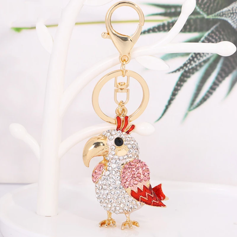 Cute Crystal Parrot Keychain For Women Bag Charms Car Key Ring Holder Rhinestone Animal Key Chains Gift Jewelry Bag Accessories
Cute Crystal Parrot Keychain For Women Bag Charms Car Key Ring Holder Rhinestone Animal Key Chains Gift Jewelry Bag Accessories