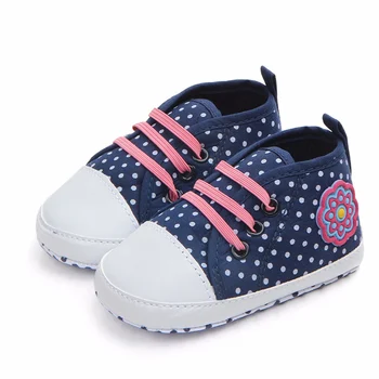 Baby Girls Shoes Canvas Dot Pattern Baby Shoes Anti-slip Toddler Crib First Walkers 0-18 Months 
Baby Girls Shoes Canvas Dot Pattern Baby Shoes Anti-slip Toddler Crib First Walkers 0-18 Months