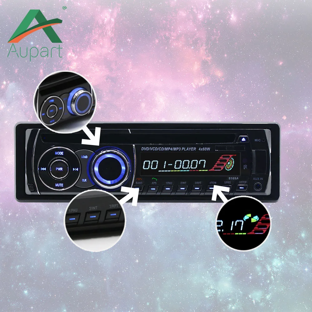 1 DIN Car Electronics 12V Auto-radio CD/DVD Car AUDIO Radio Kit Stereo with FM Tuner Bluetooth AUX MP3 Player SD USB Car-Charger
1 DIN Car Electronics 12V Auto-radio CD/DVD Car AUDIO Radio Kit Stereo with FM Tuner Bluetooth AUX MP3 Player SD USB Car-Charger
