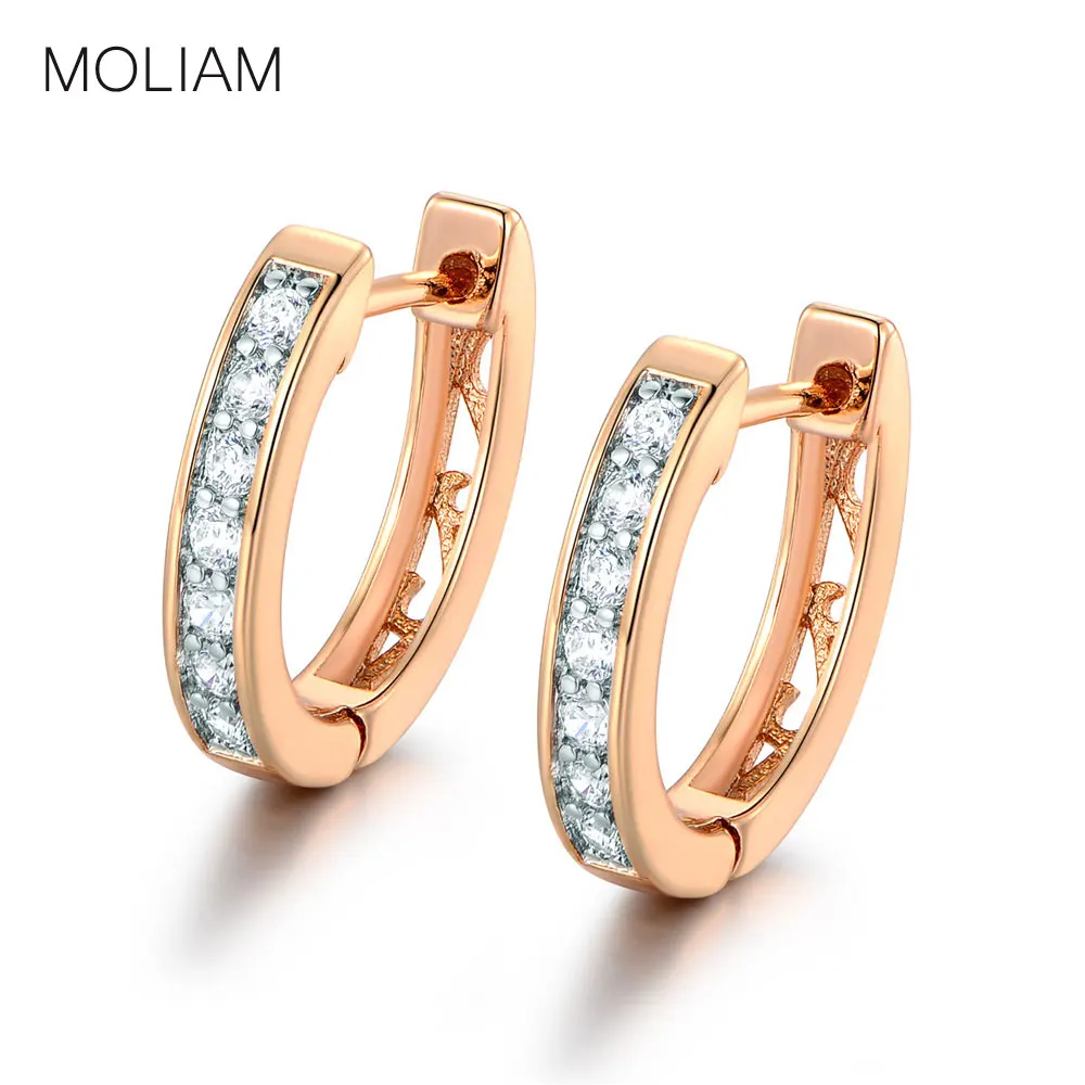 MOLIAM Amazing Earrings for Women White Crystals AAA Cubic Zirconia Hoop Earrings Women's Fashion Jewelry MLE110
MOLIAM Amazing Earrings for Women White Crystals AAA Cubic Zirconia Hoop Earrings Women's Fashion Jewelry MLE110