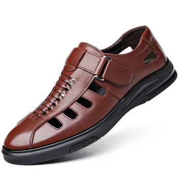 men fashion big size outdoor beach sandals hollow cow leather summer shoes cover toe platform zapatos de hombre chaussure male
men fashion big size outdoor beach sandals hollow cow leather summer shoes cover toe platform zapatos de hombre chaussure male