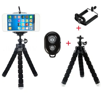Universal Wireless Bluetooth Self-timer Tripod Flexible Sponge Stand + Clip + Remote Shutter For iPhone SamSung HuaWei Xiaomi
Universal Wireless Bluetooth Self-timer Tripod Flexible Sponge Stand + Clip + Remote Shutter For iPhone SamSung HuaWei Xiaomi