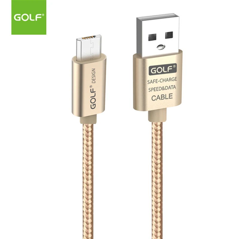 GOLF 3 М металлический Плетеный Micro USB кабель для быстрой зарядки передачи и