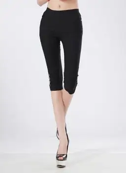 Women Plus Size Summer Mid Elastic Waist Stretch Leggings Capris Female Oversized Pencil Pants Lady Slim Calf Length Trousers
Women Plus Size Summer Mid Elastic Waist Stretch Leggings Capris Female Oversized Pencil Pants Lady Slim Calf Length Trousers