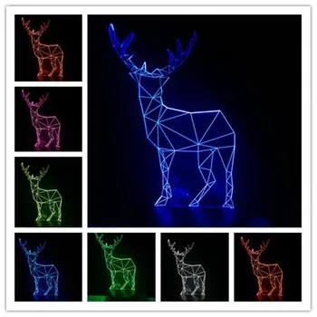 Amroe New 2018 Christmas Deer 3D Table Desk Lamp Home Decoration Night Light 7 color change LED wedding bedroom living Kids lamp
Amroe New 2018 Christmas Deer 3D Table Desk Lamp Home Decoration Night Light 7 color change LED wedding bedroom living Kids lamp