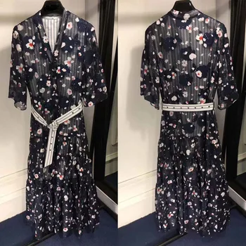 women summer casual dress elegant printing long dress high quality vestidos de fiesta unique robe femme ete 2018 silk robe femme
women summer casual dress elegant printing long dress high quality vestidos de fiesta unique robe femme ete 2018 silk robe femme