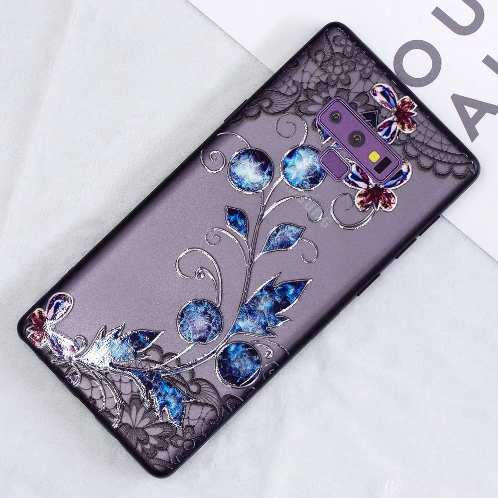 3D Diamond Lace Flower Case For SAMSUNG Note 9 S9 S8 Plus S7 Edge A6 A8 J4 J6 Plus 2018 A3 A5 J3 J5 J7 2017 J310 J510 A510 Cover (23)