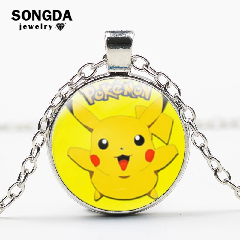SONGDA Classic Anime Pokemon Pendant Necklace Glass Cabochon Statement Cute Pikachu Photo Chain Necklace for Women Fine Jewelry
SONGDA Classic Anime Pokemon Pendant Necklace Glass Cabochon Statement Cute Pikachu Photo Chain Necklace for Women Fine Jewelry