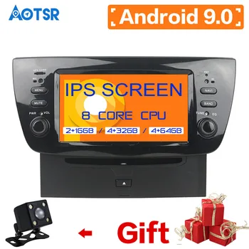DSP IPS Android 9.0 ROM 64 RAM4 GB car gps navigation for FIAT DOBLO 2010-2014 bluetooth video Player Car DVD Player wifi/4G/OBD