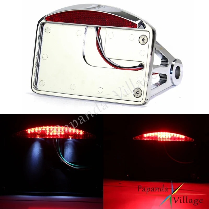 Papanda Motorcycle Chrome Side Mount License Plate LED Rear Tail Light Brake Stop Light For Harley Choppers
Papanda Motorcycle Chrome Side Mount License Plate LED Rear Tail Light Brake Stop Light For Harley Choppers