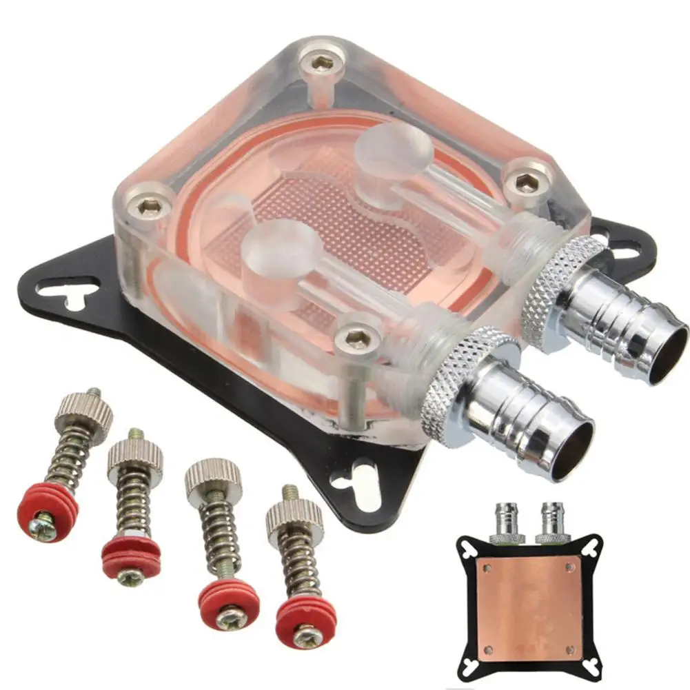 New G1/4 Thread Water Cooling Block Copper Base Liquid Cooler for PC Computer GPU
New G1/4 Thread Water Cooling Block Copper Base Liquid Cooler for PC Computer GPU
