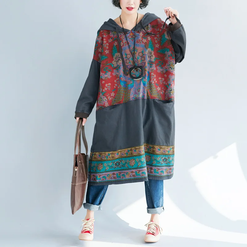 Runback Hoodie Woman Jeans Dress Big Size Personality Print Casual Vintage Denim Robe Longue Club Wear Long Sleeve Vestidos
Runback Hoodie Woman Jeans Dress Big Size Personality Print Casual Vintage Denim Robe Longue Club Wear Long Sleeve Vestidos