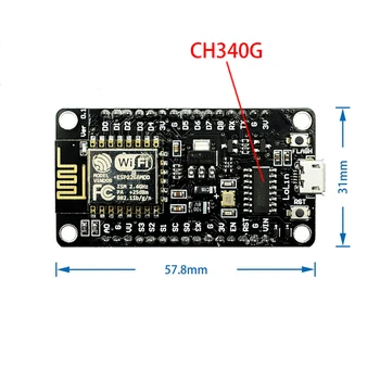 ESP8266 CH340G CP2102 NodeMcu Lua V3 V2 Wieless Module ESP8266 ESP-12E Micro USB WiFi Internet of Things Development Board
ESP8266 CH340G CP2102 NodeMcu Lua V3 V2 Wieless Module ESP8266 ESP-12E Micro USB WiFi Internet of Things Development Board