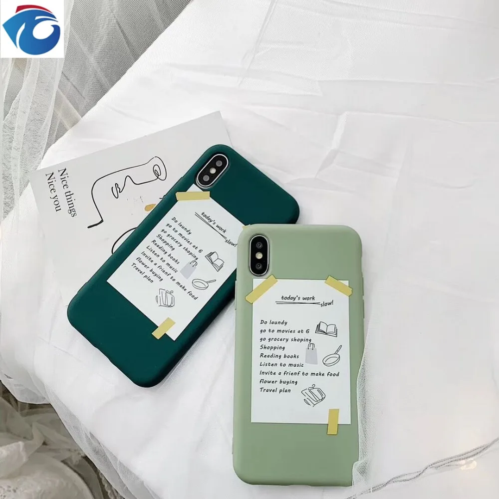 HUANQING My everyday cell phone case For iPhone 6 6S 7 7Plus silicone Phone TPU Protection Anti-fall FOR 8 8Plus XR XSMax soft case8