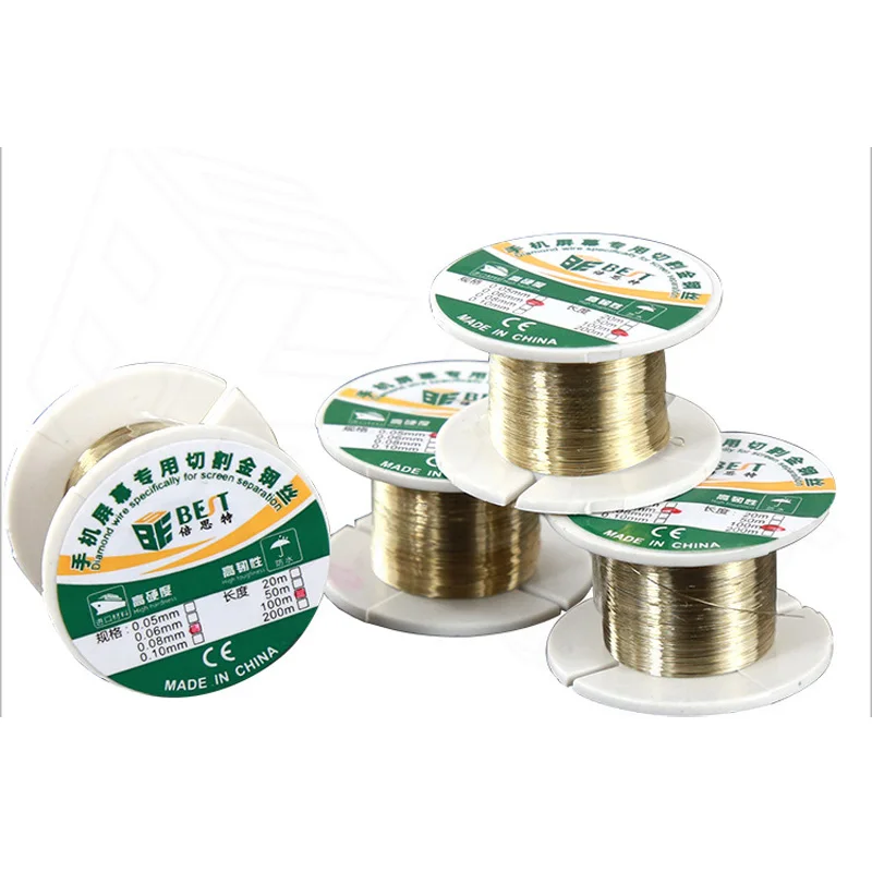 100M Alloy Steel Cutting Line 0.05mm 0.06mm 0.08mm 0.1mm Molybdenum Wire for Phone LCD Screen Separating
100M Alloy Steel Cutting Line 0.05mm 0.06mm 0.08mm 0.1mm Molybdenum Wire for Phone LCD Screen Separating