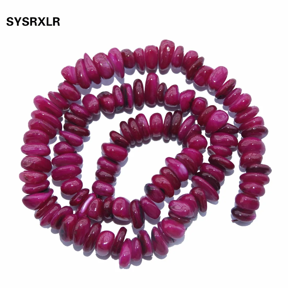 Wholesale Natural Gravel Shape Gules Dye Color Shell 5-8 MM Stone Beads For Jewelry Making DIY Bracelet Necklace Strand 15.5''
Wholesale Natural Gravel Shape Gules Dye Color Shell 5-8 MM Stone Beads For Jewelry Making DIY Bracelet Necklace Strand 15.5''