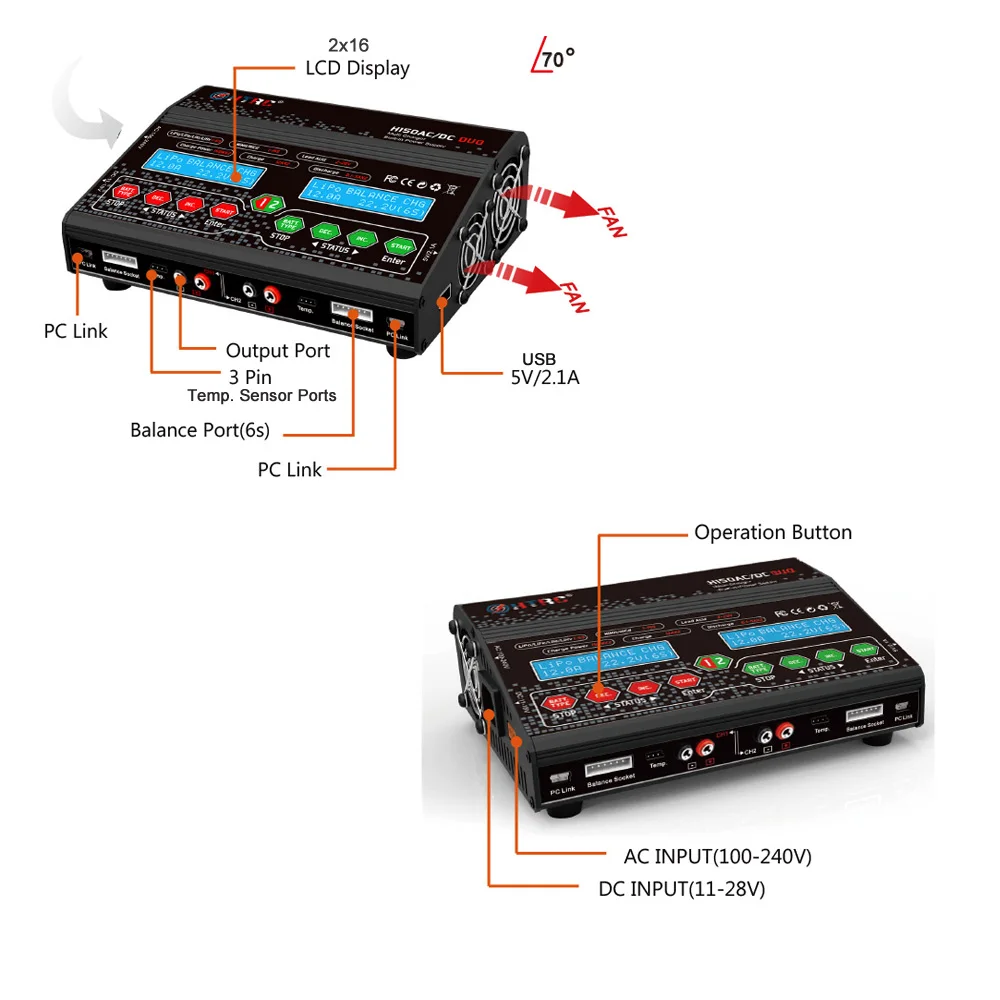 HTRC H150 AC DC DUO 150W 12A Balance charger (7)