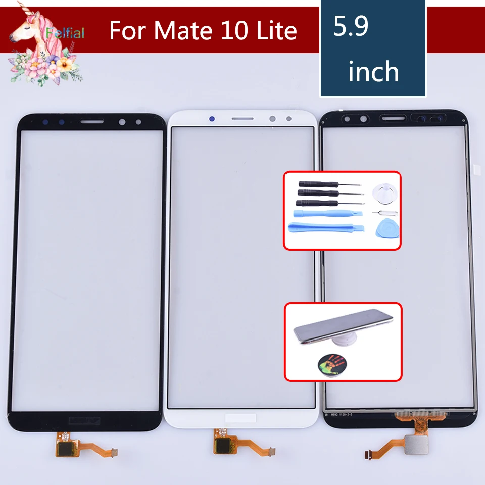 

10pcs/ For Huawei Mate 10 Lite Honor 9i Nova 2i G10 Plus Maimang 6 Touch Screen Panel Sensor Digitizer Front Glass Touchscreen